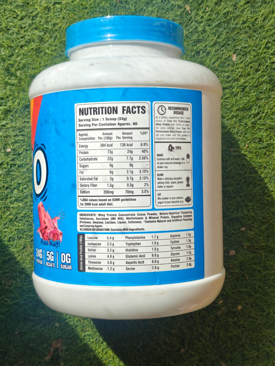 Alphacore foxo pro performance whey protein 2kg