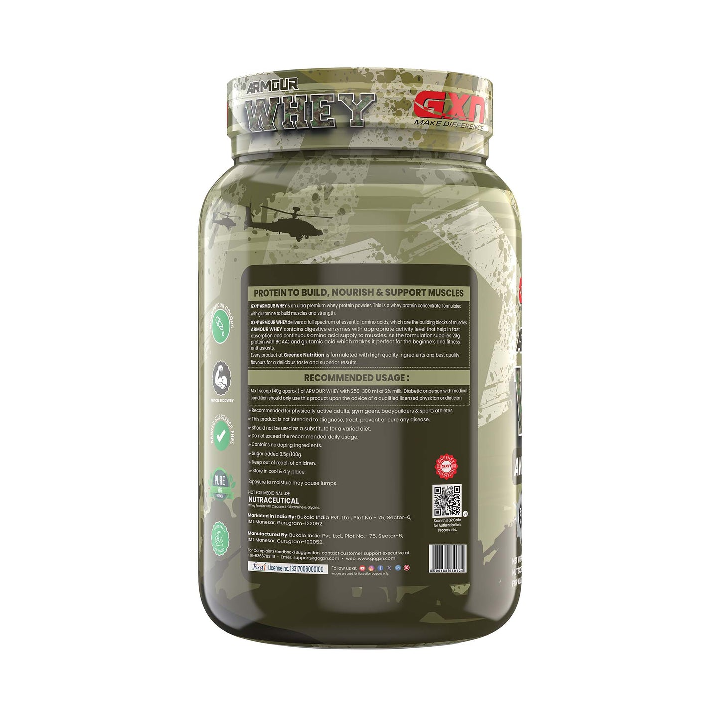 Greenex Nutrition (GXN) Armour Whey