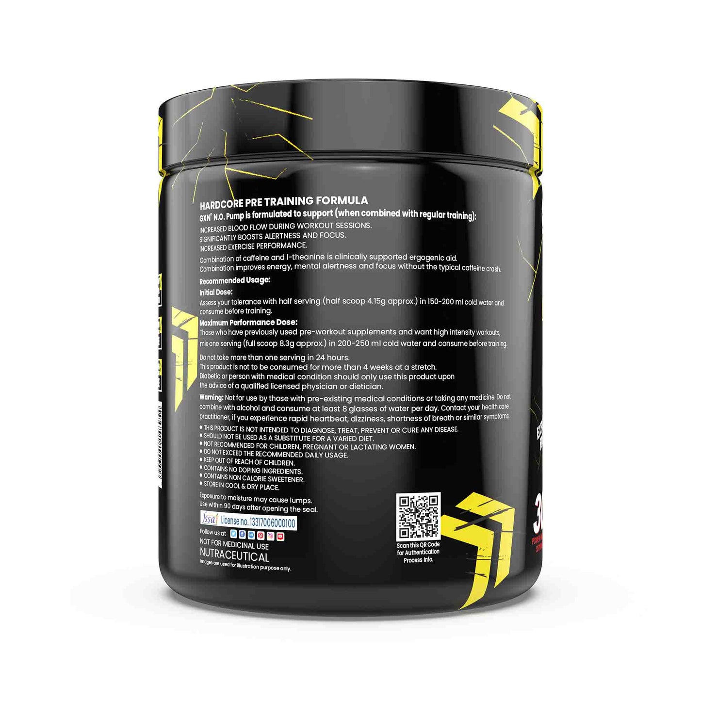 Greenex Nutrition (GXN) N.O. Pump, Pre Workout Supplement for Muscular Endurance