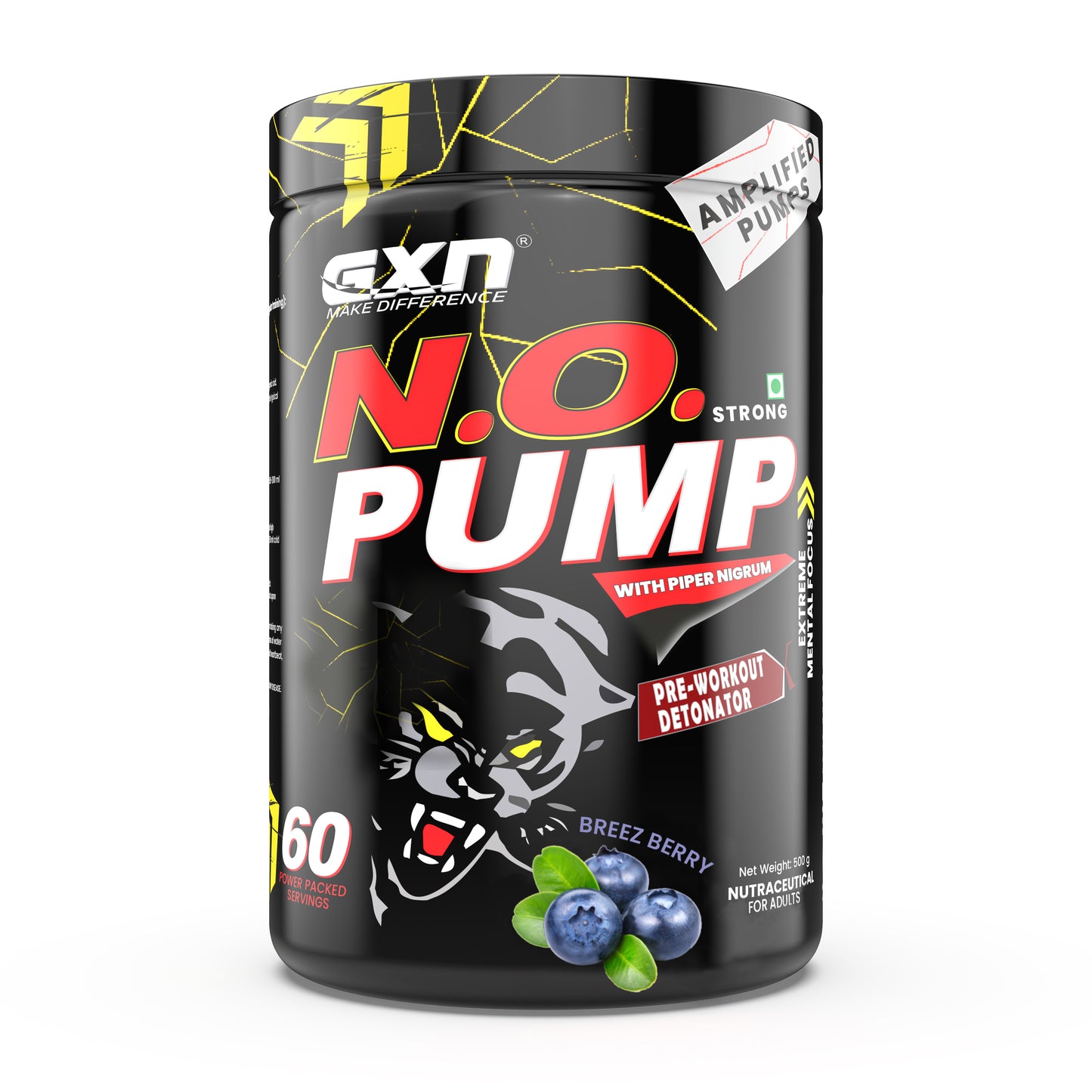 Greenex Nutrition (GXN) N.O. Pump, Pre Workout Supplement for Muscular Endurance