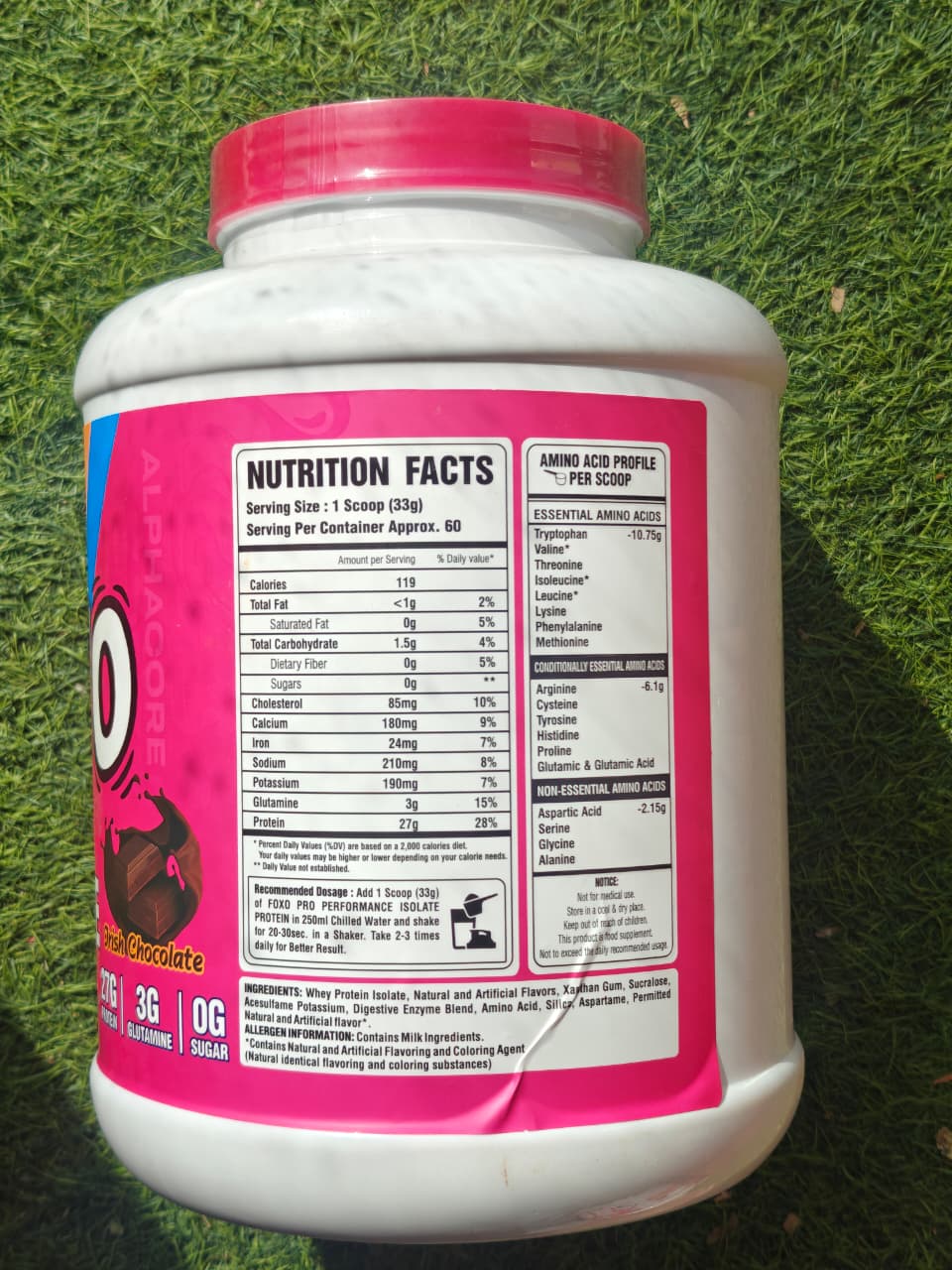 Alphacore Foxo pro performance isolate protein 2kg