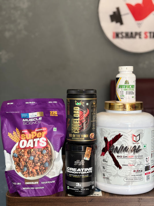 Muscle Doctor XAnimal Big Daddy Gains Whey Protein complex (2.5KG) + Toofit Pre-Workout + Muscletech Creatine + Jamaican L-Arginine + Muscle Science Oats