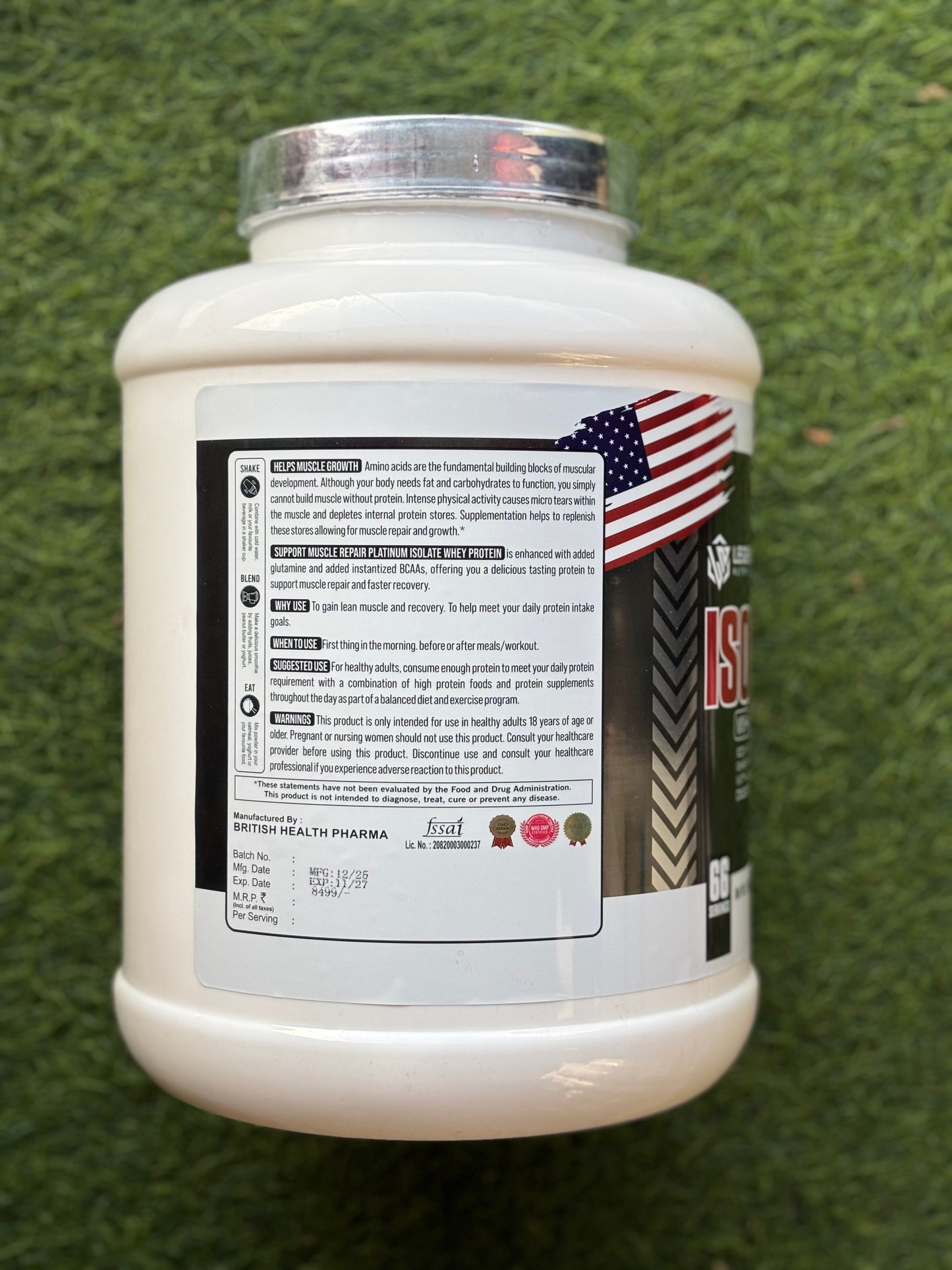 Legend Nutrition Isolate Whey Protein (2kg)