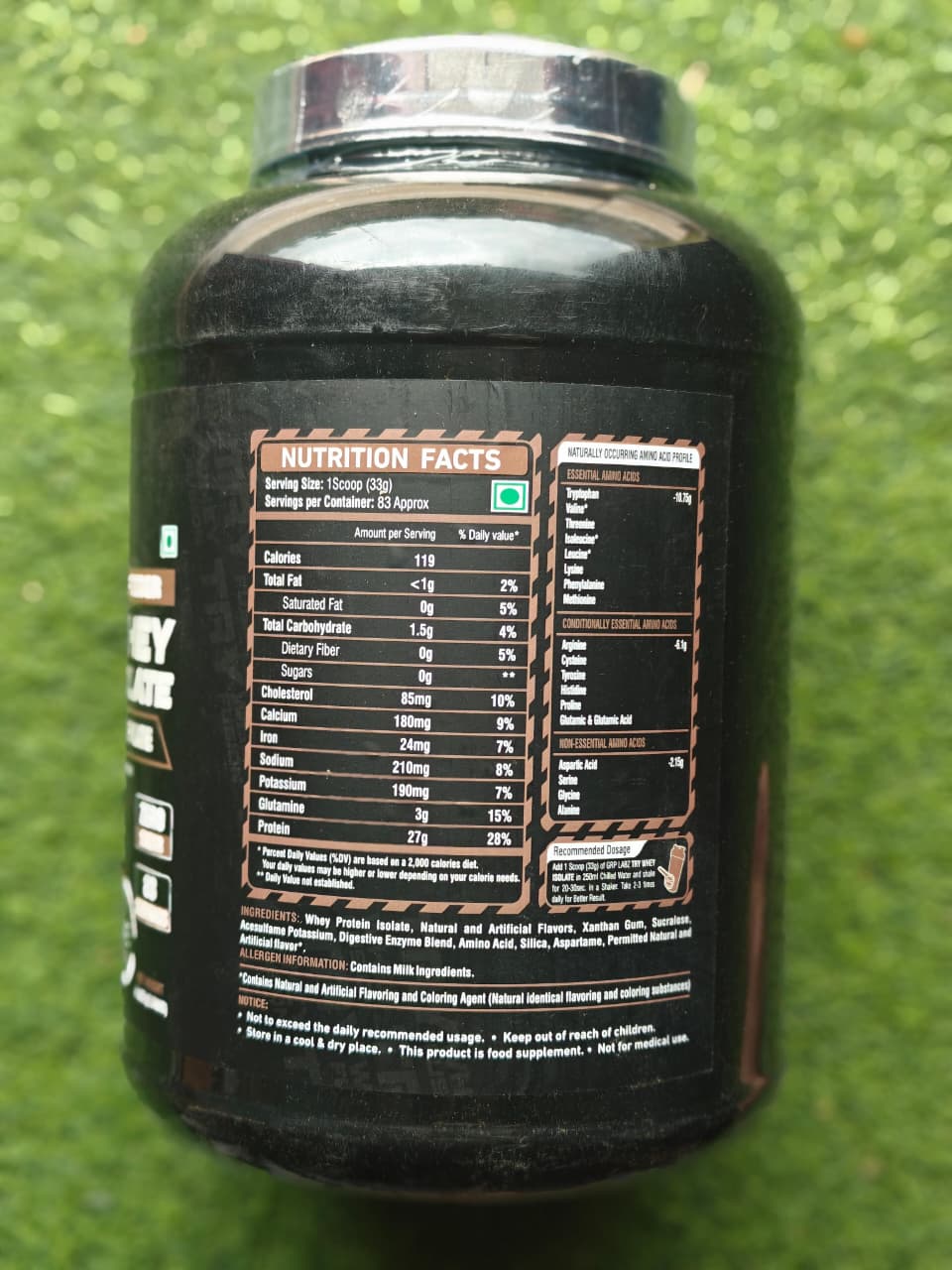 GRP TRY WHEY PROTEIN  ISOLATE 2.73 KG