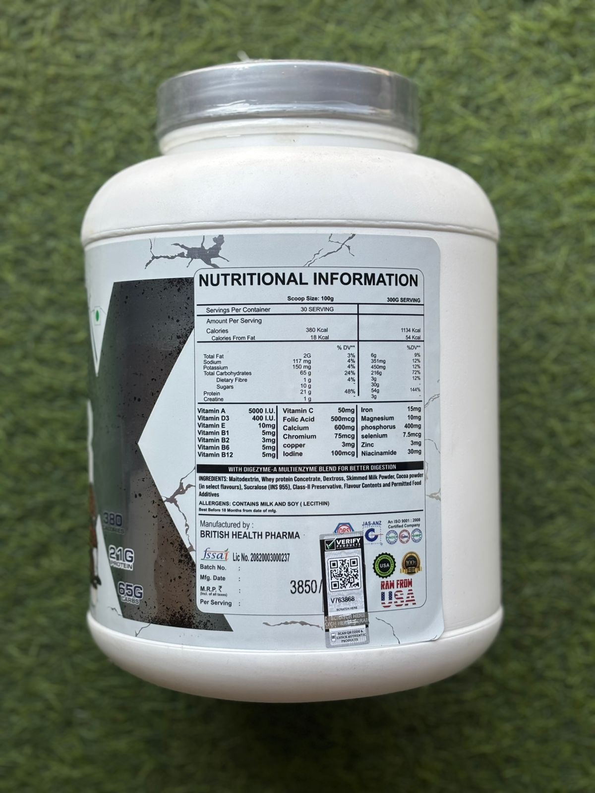 Train Transform Nutrition Muscle Gainer XL
