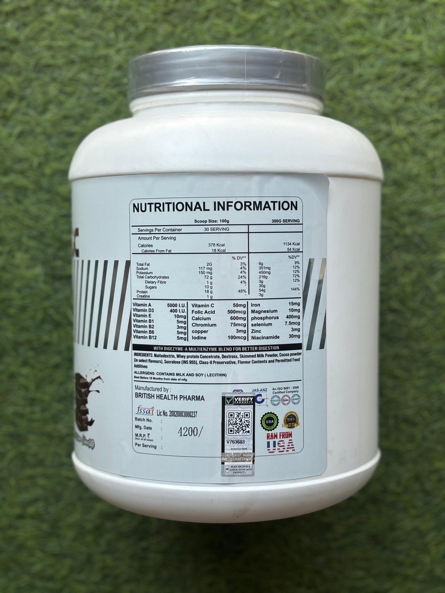 Train Transform Nutrition Anabolic Muscle Force High Protein Mass Gainer