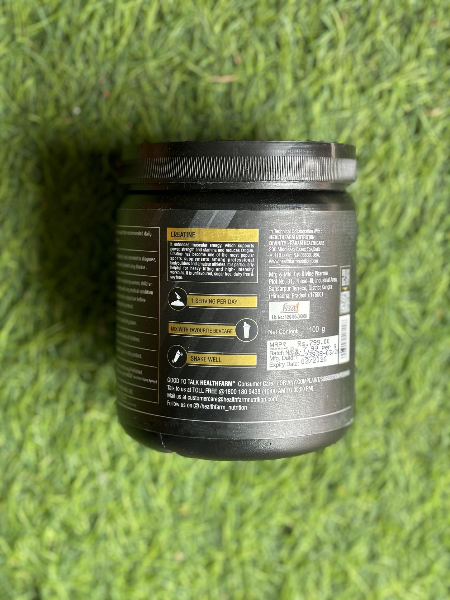 Healthfarm Creatine Monohydrate (100g)