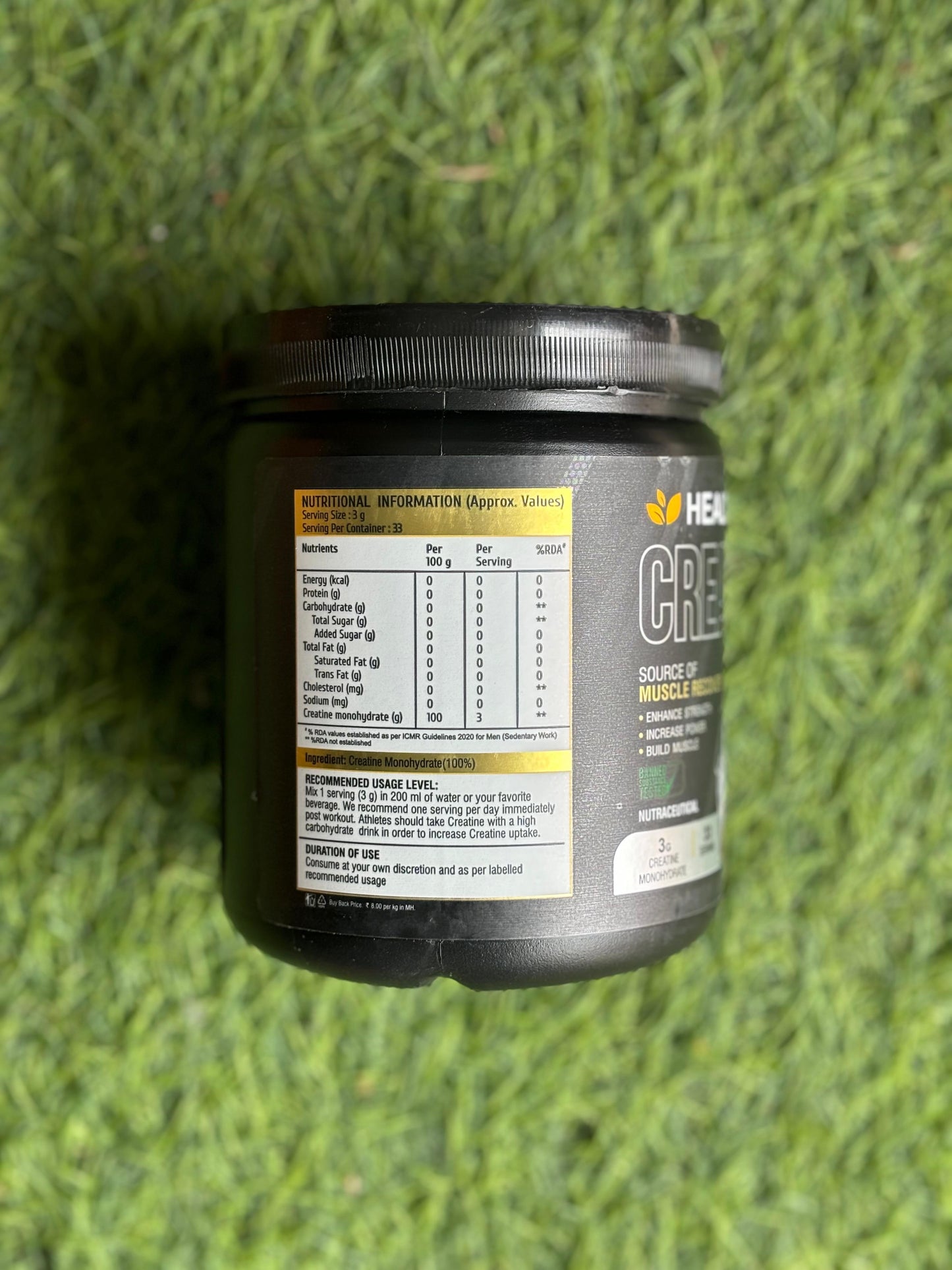 Healthfarm Creatine Monohydrate (100g)