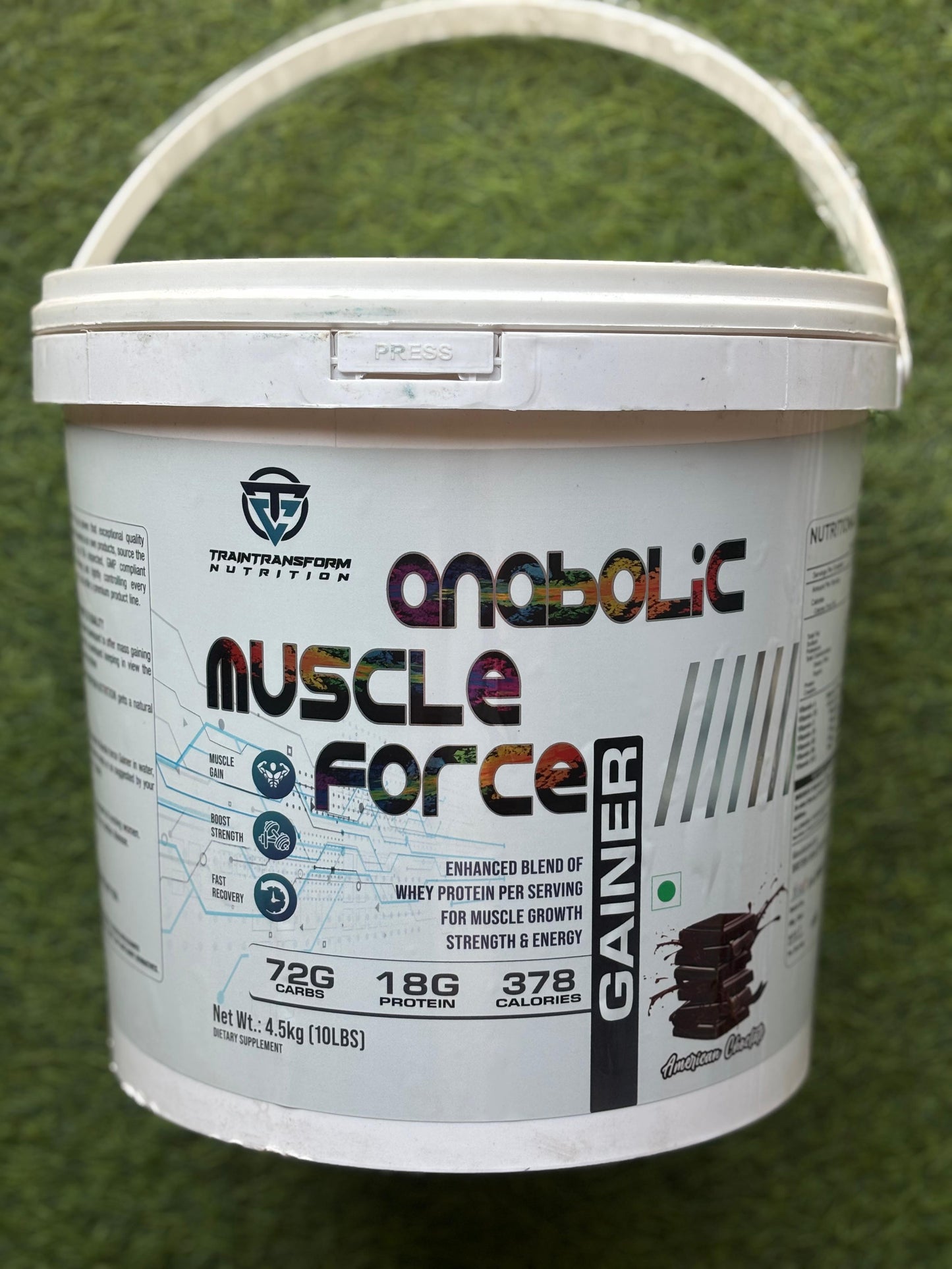 Train Transform Nutrition Anabolic Muscle Force High Protein Mass Gainer
