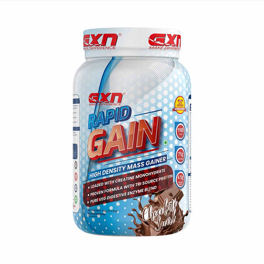 Greenex Nutrition (GXN) Rapid Gain, Mass Gainer with Added Creatine, Whey Protein & Soy Protein Isolate