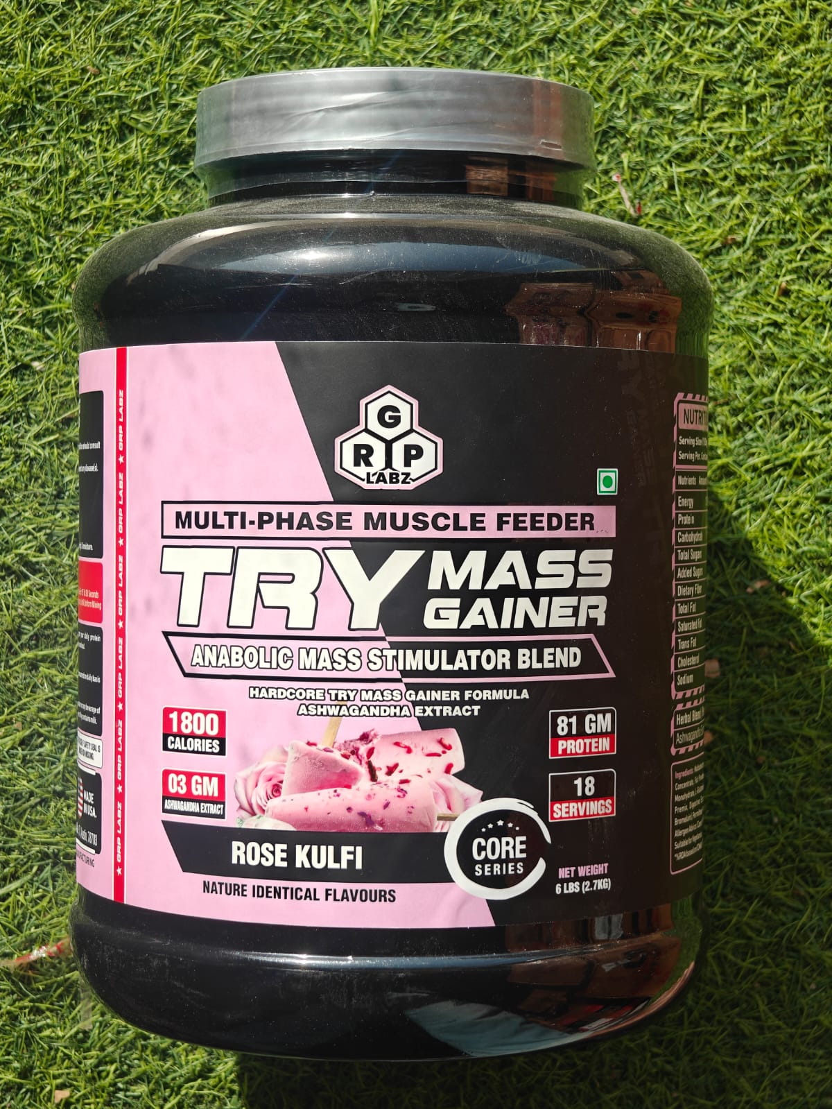 Grp labz try high protien muscle mass gainer 3 kg